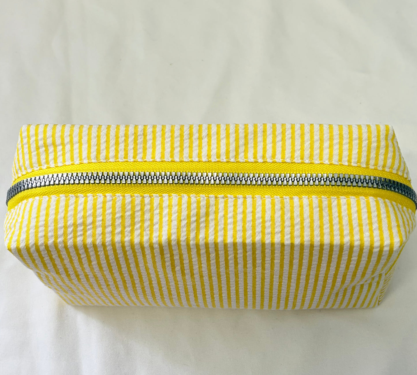 LEMON YELLOW STRIPED BAG
