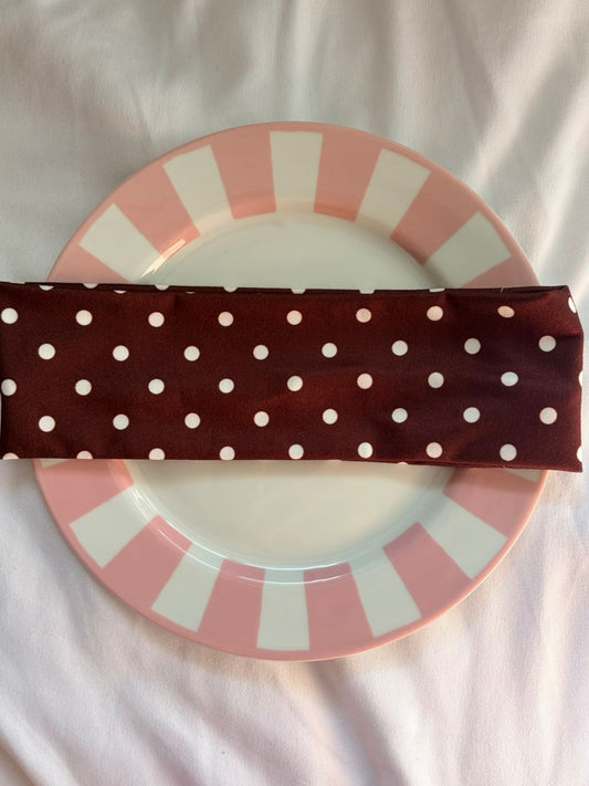 BROWN POLKADOT HEADBAND