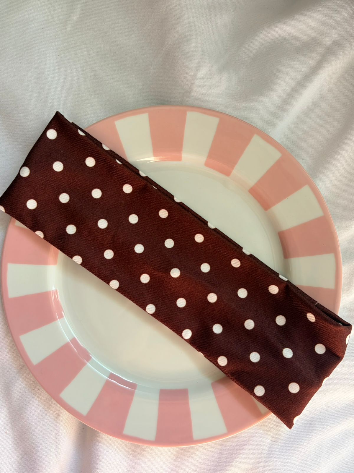 BROWN POLKADOT HEADBAND