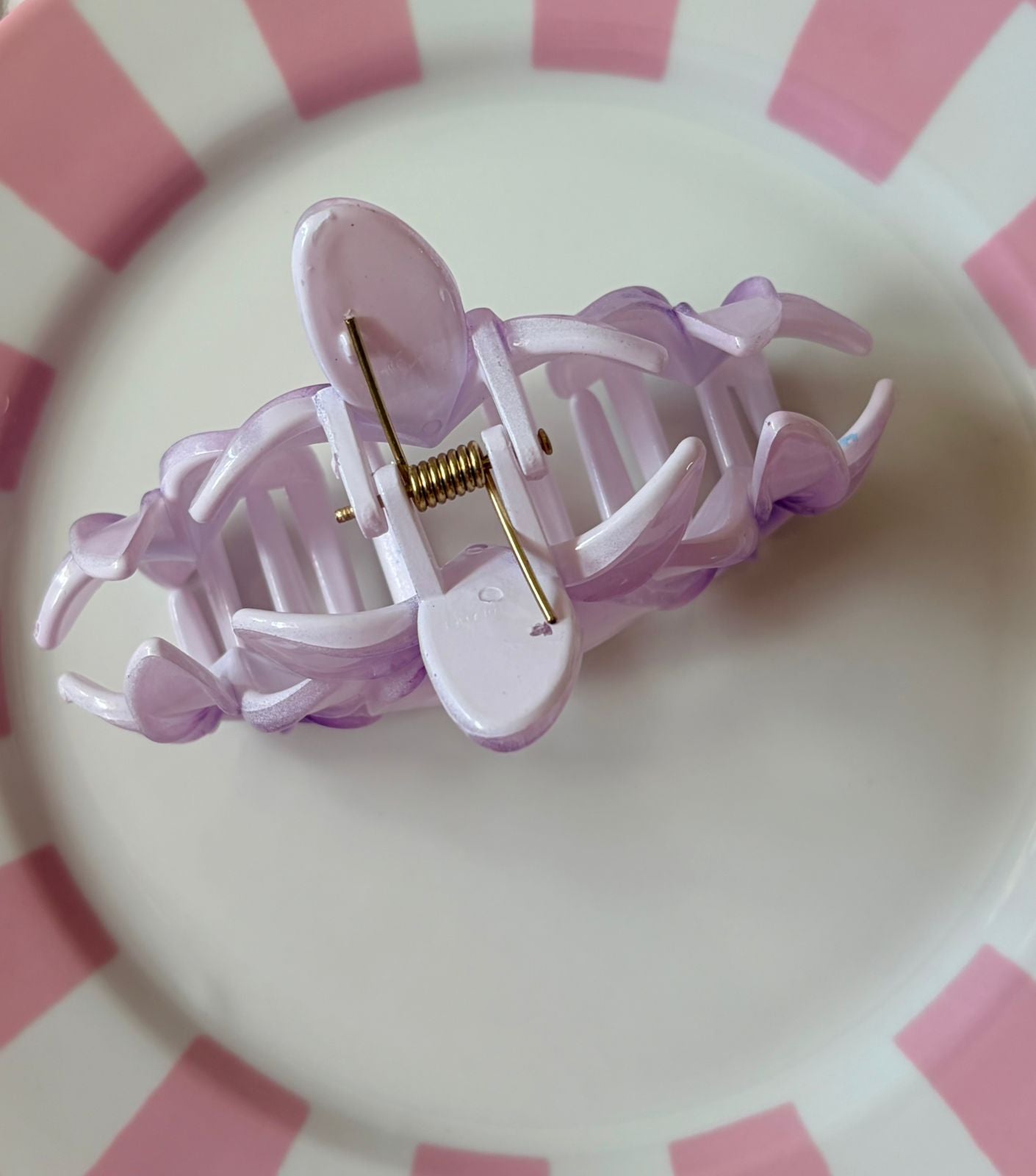 PURPLE BLOOM FLOWER HAIR CLIP