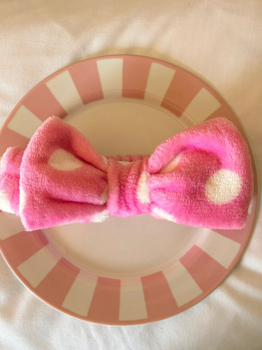 PINK POLKADOT HEADBAND