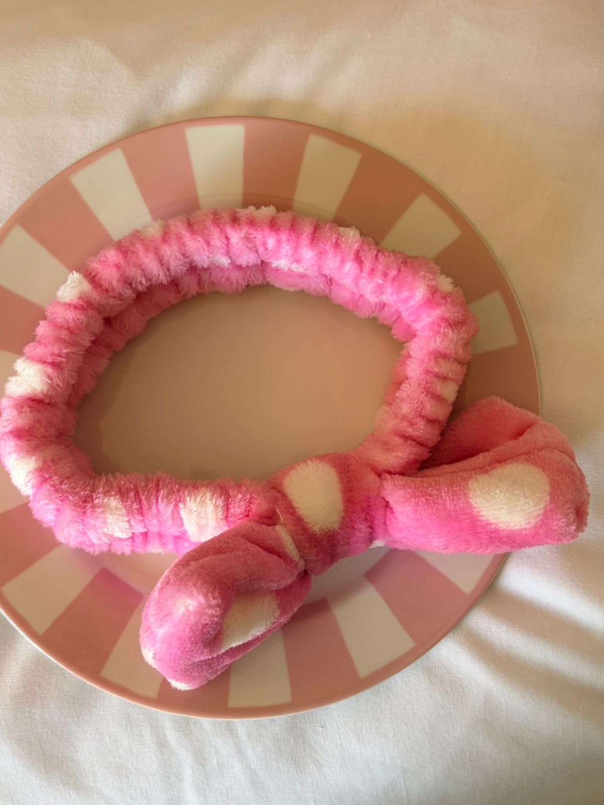 PINK POLKADOT HEADBAND
