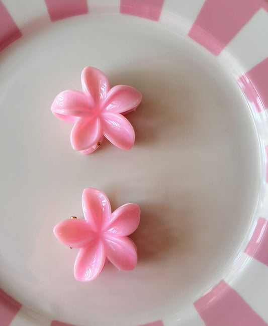 SMALL EMMA HAIR CLIP PINK